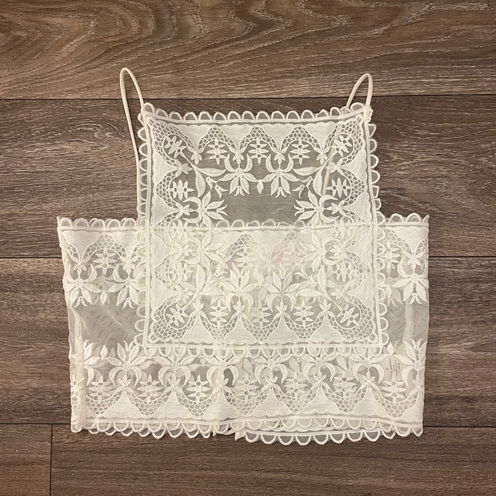Free people lace tank top